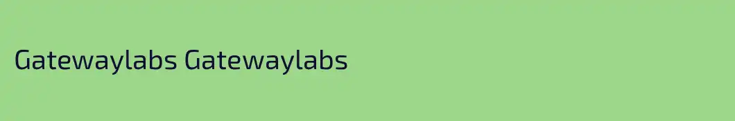 Gatewaylabs Gatewaylabs